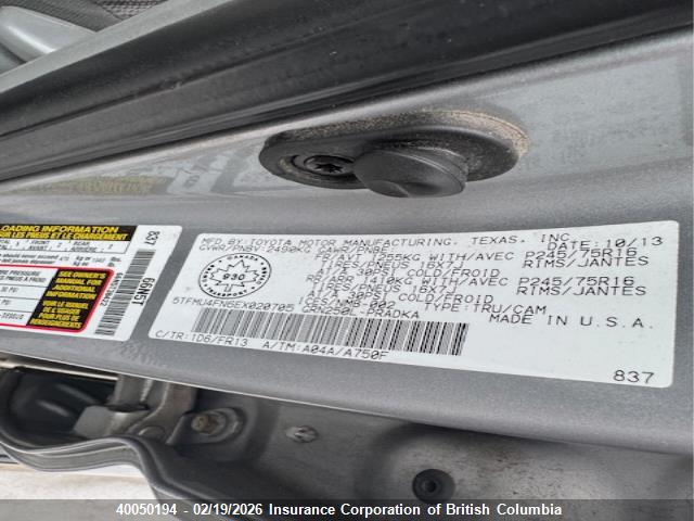 5TFMU4FN6EX020705 Toyota Tacoma Double Cab Long Bed
