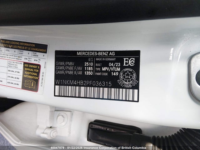 W1NKM4HB2PF036315 Mercedes-Benz Glc 300 4matic