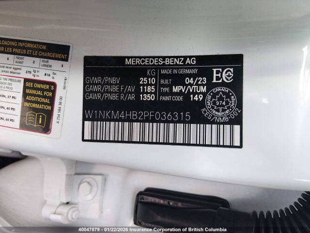 W1NKM4HB2PF036315 Mercedes-Benz Glc 300 4matic