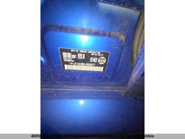 JF1VA2W60J9808877 Subaru WRX