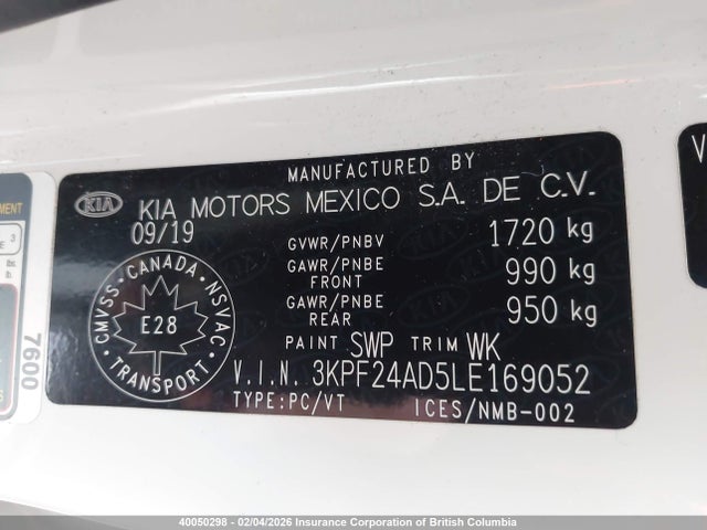 KIA Forte 2020 3KPF24AD5LE169052 Image 9