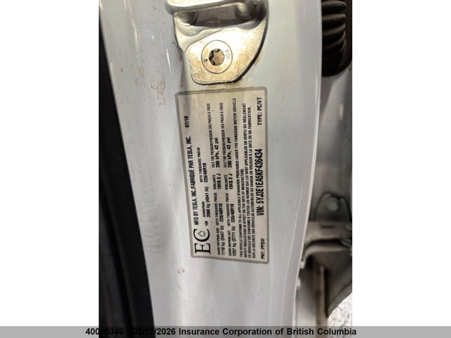 5YJ3E1EA5KF436434 Tesla MODEL 3