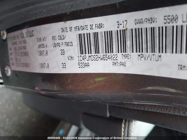 Jeep Cherokee Limited 2017 1C4PJMDS2HW654022 Image 9