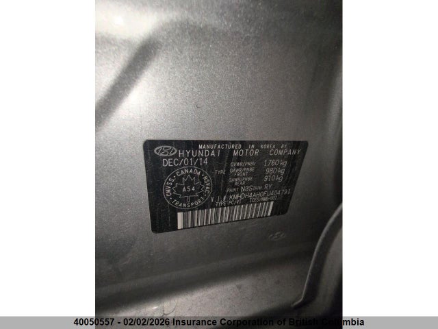 KMHDH4AH0FU404791 Hyundai Elantra Se/sport/limited