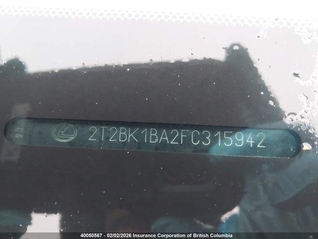 2T2BK1BA2FC315942 Lexus Rx 350/base/f Sport