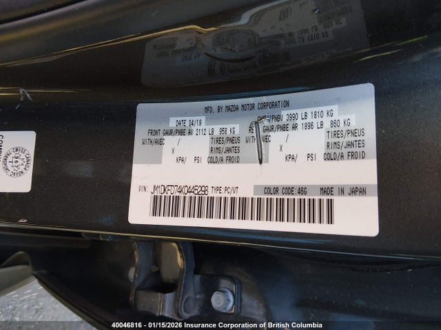 JM1DKFD74K0445298 Mazda Cx-3 Grand Touring