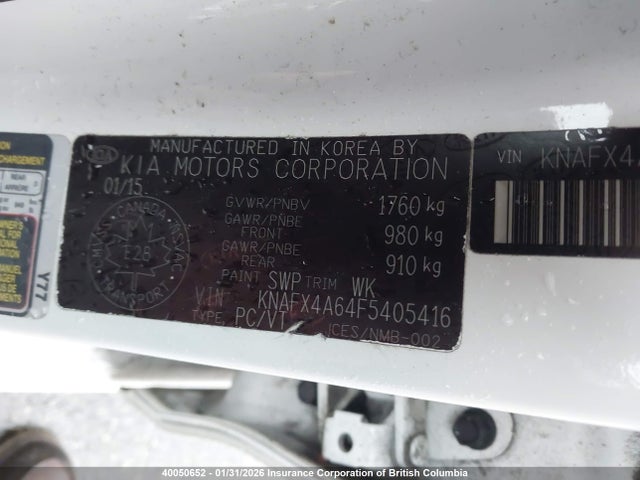 KIA Forte 2015 KNAFX4A64F5405416 Image 9