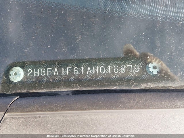 Продажа на аукционе авто 2010 Honda Civic, vin: 2HGFA1F61AH016876, номер лота: 40050695