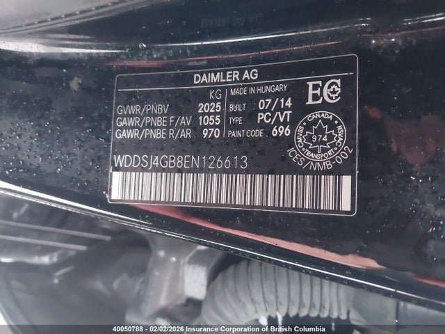 WDDSJ4GB8EN126613 Mercedes-Benz CLA 250 4MATIC
