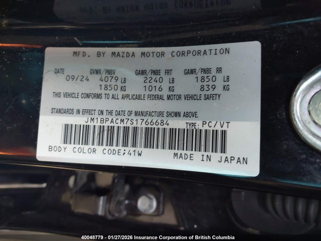 JM1BPACM7S1766684 Mazda 3 Preferred