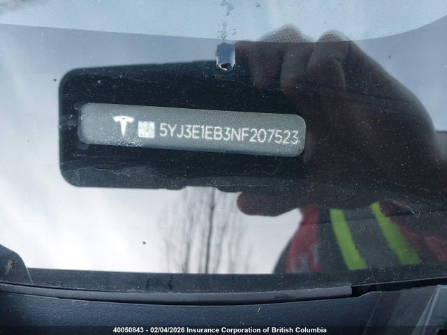 5YJ3E1EB3NF207523 Tesla MODEL 3