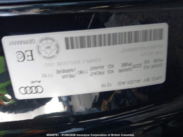 WAUR4AF52LA004437 Audi S5 Prestige