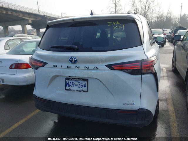 5TDGRKEC5NS108766 Toyota Sienna Le/xle/xse/limited/platinum
