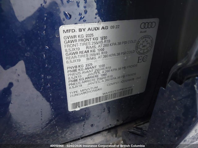 WA1EECF32P1034160 Audi Q3