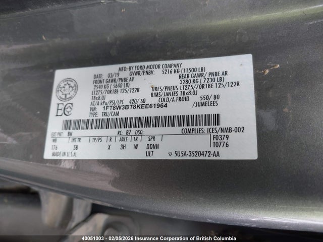 Ford F350 2019 1FT8W3BT8KEE61964 Image 18