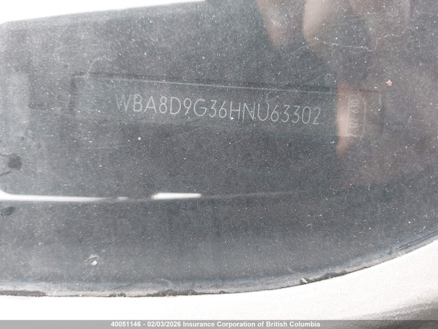 WBA8D9G36HNU63302 BMW 330I