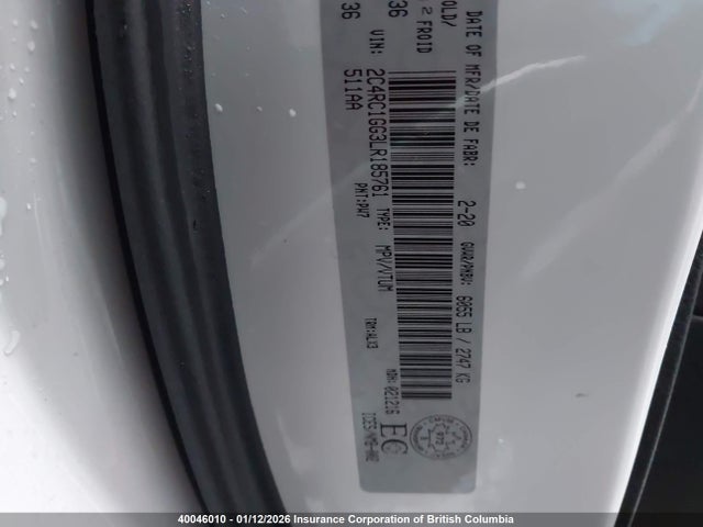 Chrysler Pacifica Limited 2020 2C4RC1GG3LR185761 Image 19