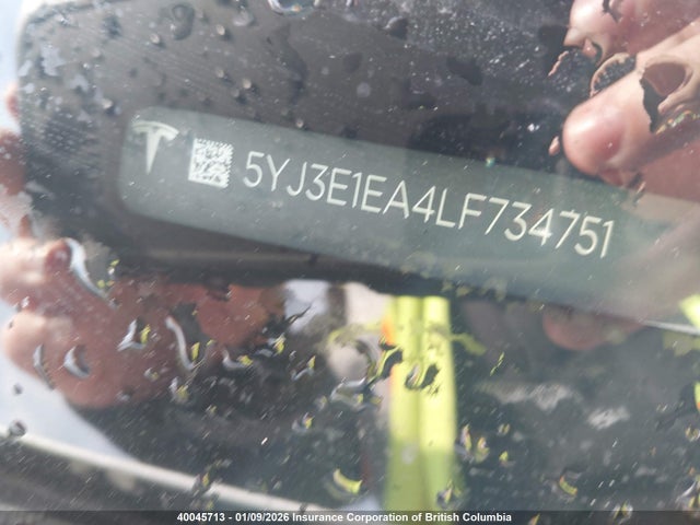 5YJ3E1EA4LF734751 Tesla MODEL 3