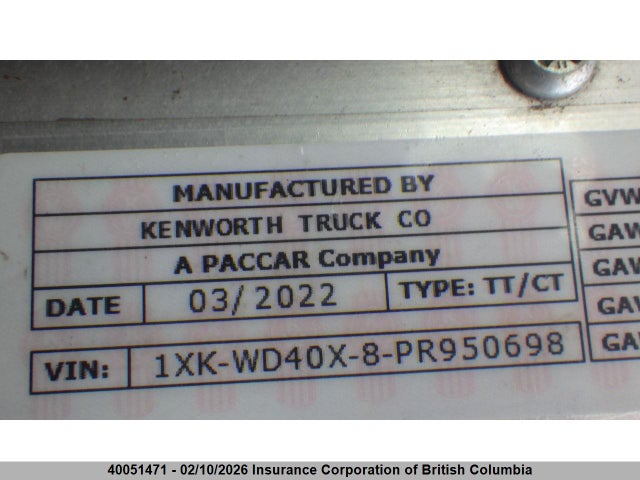 Kenworth Construction W900 2023 1XKWD40X8PR950698 Image 15