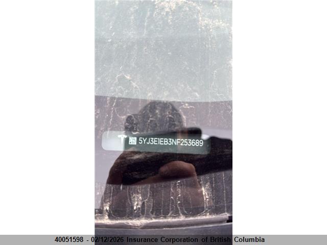 Tesla MODEL 3 2022 5YJ3E1EB3NF253689 Image 3