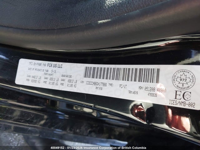1C3CCCAB6GN177966 Chrysler 200 Limited