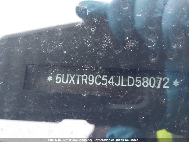 5UXTR9C54JLD58072 BMW X3