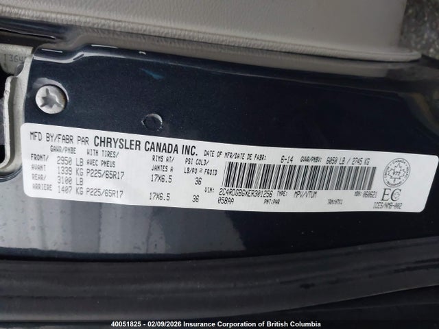 2C4RDGBGXER301256 Dodge Grand Caravan Se
