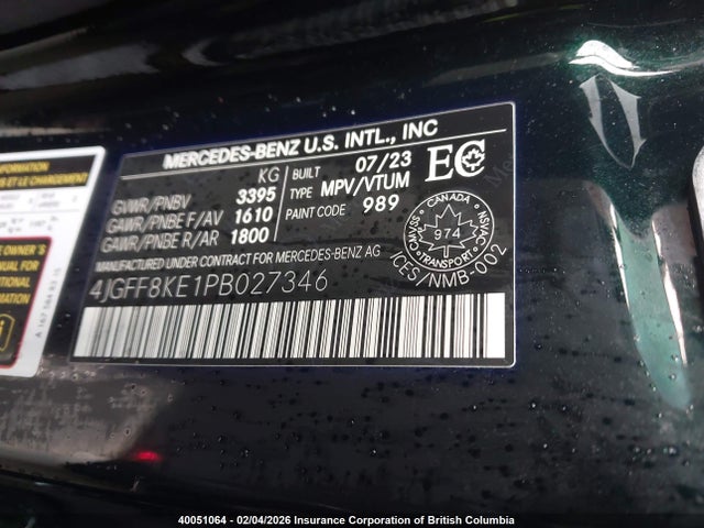 4JGFF8KE1PB027346 Mercedes-Benz Gls 63 Amg 4matic