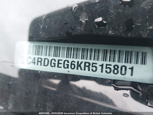 2C4RDGEG6KR515801 Dodge Grand Caravan Gt