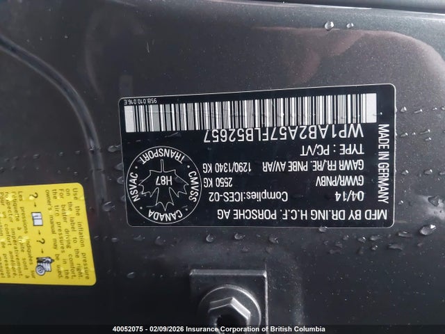 WP1AB2A57FLB52657 Porsche Macan