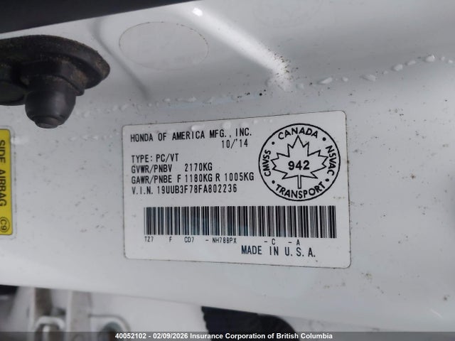 Acura TLX 2015 19UUB3F78FA802236 Image 9