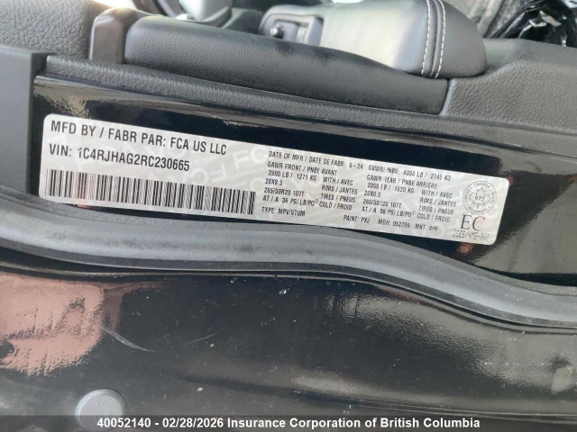 1C4RJHAG2RC230665 Jeep Grand Cherokee Laredo/altitude