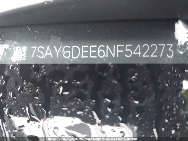 7SAYGDEE6NF542273 Tesla Model Y