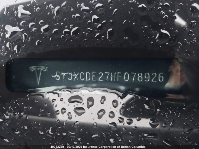 5YJXCDE27HF078926 Tesla Model X Awd/standard Range
