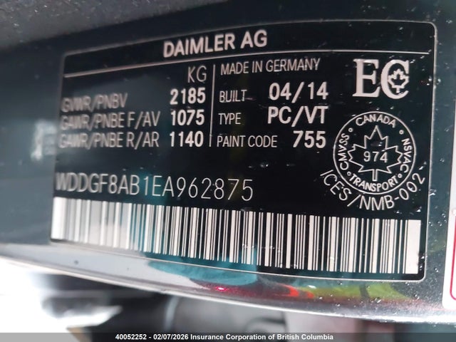 Mercedes-Benz C 300 4matic 2014 WDDGF8AB1EA962875 Image 9