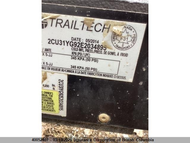2CU31YG92E2034895 Trailtech Flat Deck