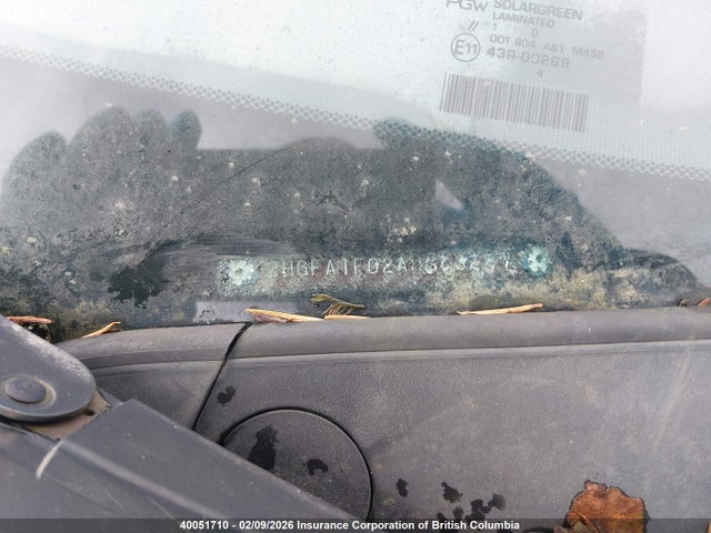 2010 Honda Civic Exl მანქანა იყიდება აუქციონზე, vin: 2HGFA1F02AH043287, აუქციონის ნომერი: 40051710