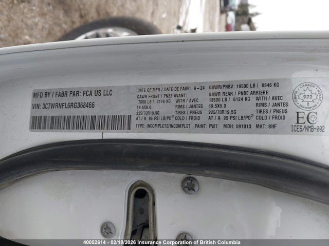 3C7WRNFL6RG368466 RAM 5500 Chassis Tradesman/slt/laramie/limited