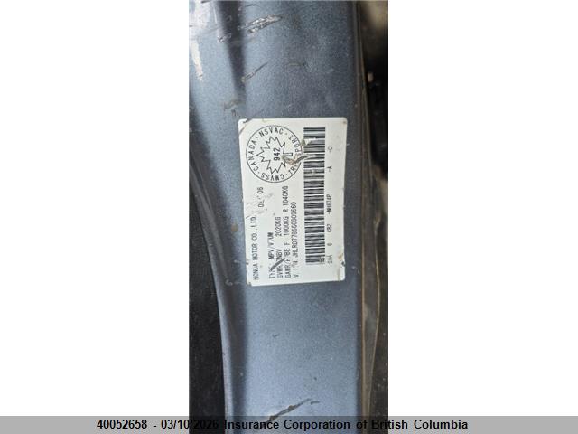 Aukcja sprzedaży 2006 Honda Cr-v, vin: JHLRD77866C809660, numer aukcji: 40052658