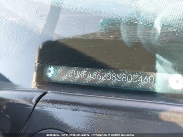 JHMFA36208S800460, 2008 Honda Civic vehicle history