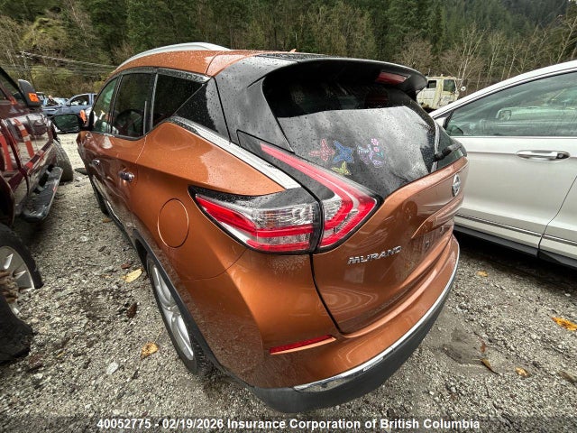 5N1AZ2MH5FN206394 Nissan Murano S/sl/sv/platinum