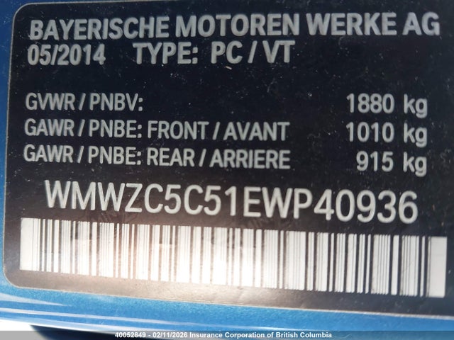 WMWZC5C51EWP40936 Mini Cooper S Countryman