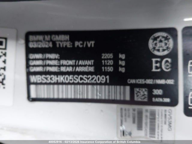WBS33HK05SCS22091 BMW M4