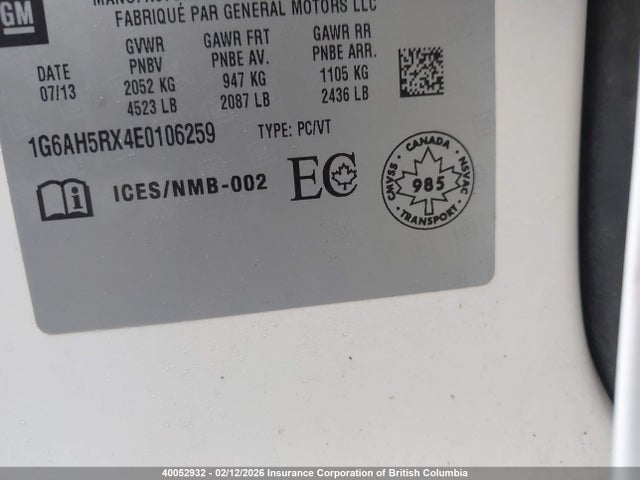 Cadillac ATS 2014 1G6AH5RX4E0106259 Image 9