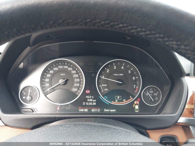 2012 Bmw 3-series მანქანა იყიდება აუქციონზე, vin: WBA3A9C52CFX59933, აუქციონის ნომერი: 40052964