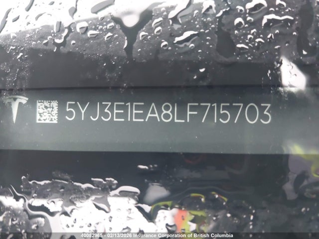 5YJ3E1EA8LF715703 Tesla MODEL 3