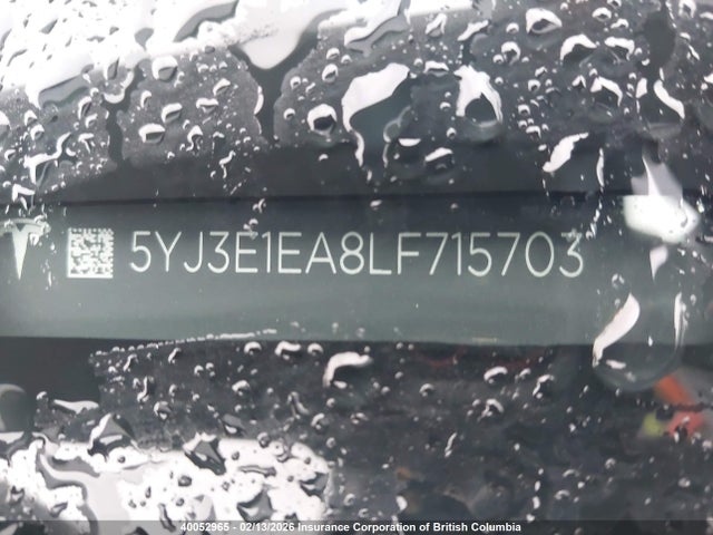 5YJ3E1EA8LF715703 Tesla MODEL 3