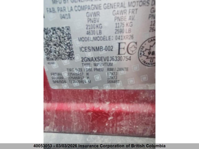 Chevrolet EQUINOX LT 2018 2GNAXSEV0J6330754 Image 7