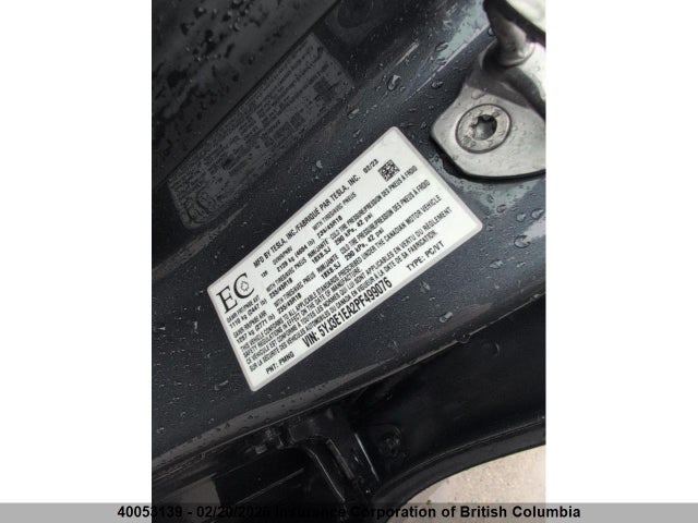 5YJ3E1EA2PF499076 Tesla MODEL 3