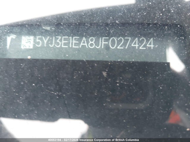 5YJ3E1EA8JF027424 Tesla MODEL 3